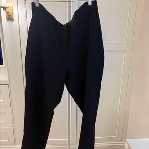J. Crew Elegant Black Cropped Italian Trousers